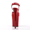 FLAMINGO-809 Plateau Sandaletten Rot Lack | Pleaser