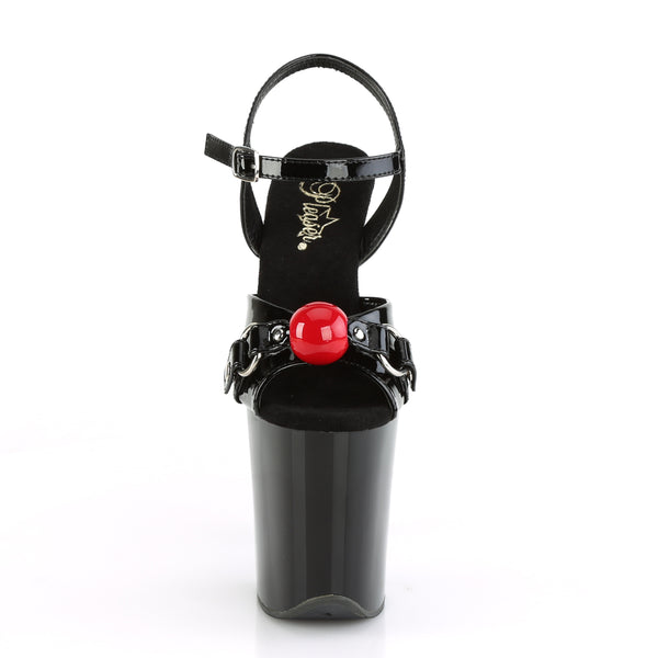 FLAMINGO-809GB Plateau Sandaletten Domina Gag Ball | Pleaser