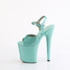 FLAMINGO-809GP Plateau Sandaletten Grün Türkis | Pleaser