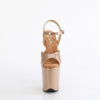 FLAMINGO-809GP Plateau Sandaletten Gold mit Glitzer | Pleaser