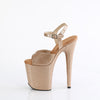FLAMINGO-809GP Plateau Sandaletten Gold mit Glitzer | Pleaser
