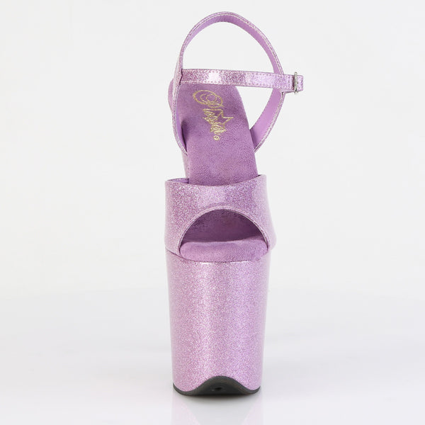 FLAMINGO-809GP Plateau Sandaletten Lila von Pleaser – Ansicht 2