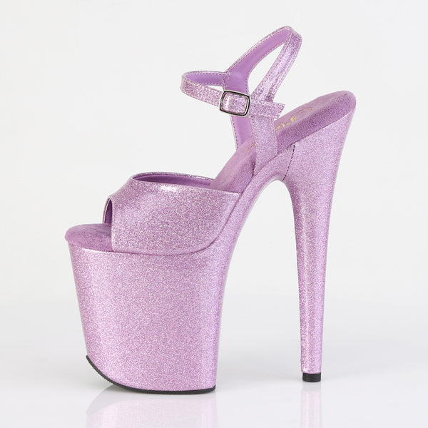 FLAMINGO-809GP Plateau Sandaletten Lila von Pleaser – Ansicht 3