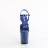 FLAMINGO-809GP Plateau Sandaletten Blau | Pleaser