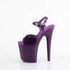 FLAMINGO-809GP Plateau Sandaletten Lila Shiny Flakes | Pleaser
