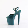 FLAMINGO-809GP Plateau Sandaletten Grün/Türkis | Pleaser