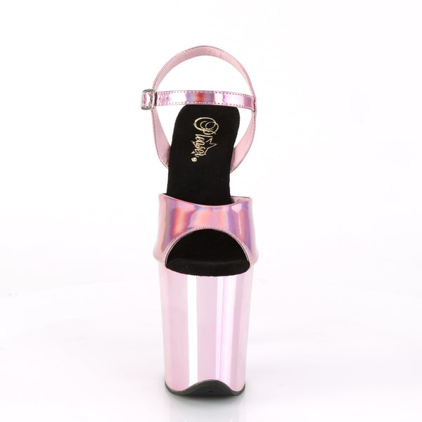 FLAMINGO-809HG Plateau Sandaletten - Baby Pink von Pleaser – Ansicht 2