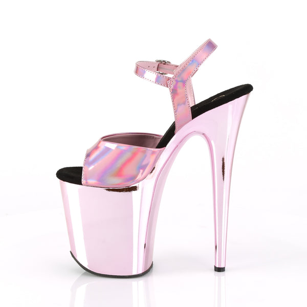 FLAMINGO-809HG Plateau Sandaletten - Baby Pink von Pleaser – Ansicht 3