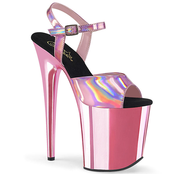 FLAMINGO-809HG Plateau Sandaletten - Baby Pink von Pleaser