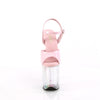 FLAMINGO-809HT Plateau Sandaletten Rosa Holografisch | Pleaser
