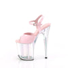 FLAMINGO-809HT Plateau Sandaletten Rosa Holografisch | Pleaser