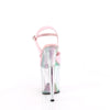 FLAMINGO-809HT Plateau Sandaletten Rosa Holografisch | Pleaser