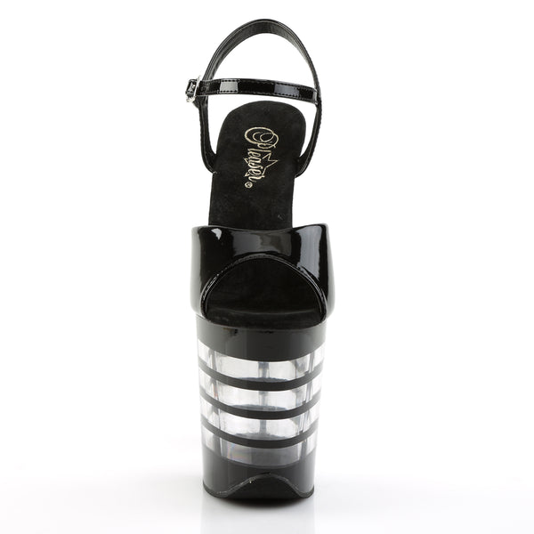 FLAMINGO-809LN Plateau Sandaletten transparent/klar von Pleaser – Ansicht 2
