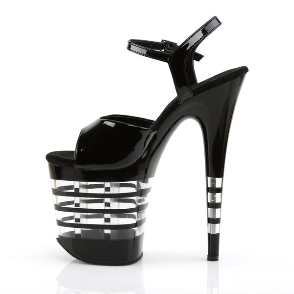 FLAMINGO-809LN Plateau Sandaletten transparent/klar von Pleaser – Ansicht 3