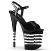 FLAMINGO-809LN Plateau Sandaletten transparent/klar von Pleaser