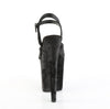 FLAMINGO-809WR Plateau Sandaletten Schwarz Matt | Pleaser