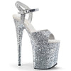FLAMINGO-810LG Plateau Sandaletten Glitzer von Pleaser