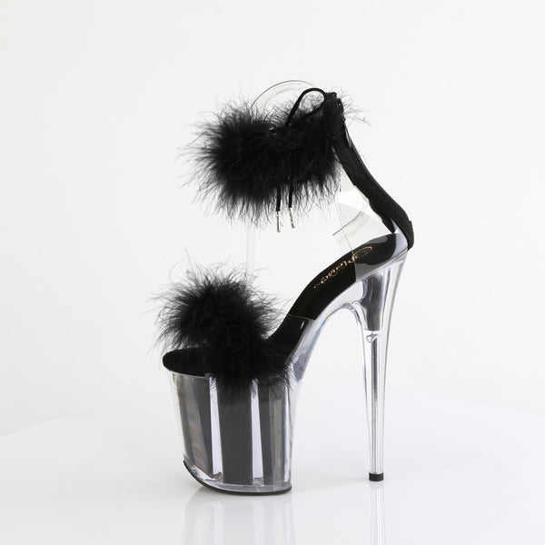FLAMINGO-824F Plateau Sandaletten Schwarz von Pleaser – Ansicht 3
