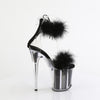 FLAMINGO-824F Plateau Sandaletten Schwarz von Pleaser – Ansicht 5