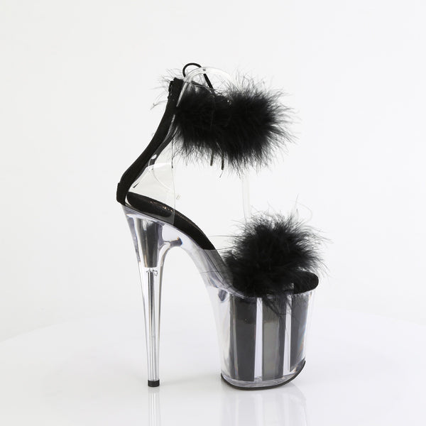 FLAMINGO-824F Plateau Sandaletten Schwarz von Pleaser – Ansicht 5