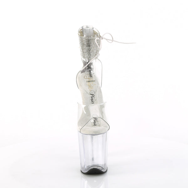 FLAMINGO-824RS Plateau Sandaletten Transparent | Pleaser