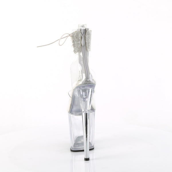 FLAMINGO-824RS Plateau Sandaletten Transparent | Pleaser