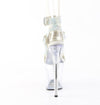 FLAMINGO-856RS Plateau Sandaletten Mehrfarbig/Transparent | Pleaser