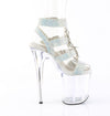 FLAMINGO-856RS Plateau Sandaletten Mehrfarbig/Transparent | Pleaser