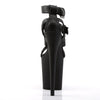 FLAMINGO-858 Plateau Sandaletten transparent/schwarz von Pleaser – Ansicht 4