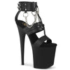 FLAMINGO-861 - Plateau High Heel Sandaletten - Schwarz Matt | Pleaser