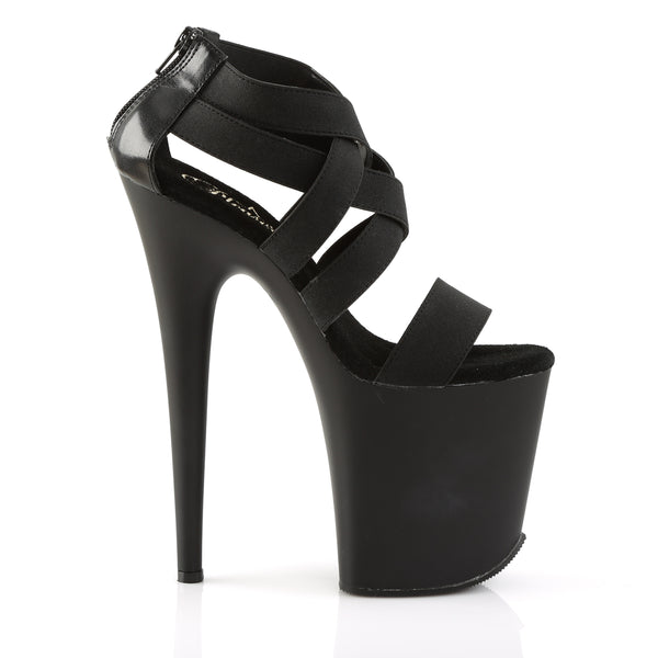 FLAMINGO-869 Plateau High Heels Sandaletten Schwarz von Pleaser – Ansicht 5