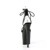 FLAMINGO-870 Plateau Sandaletten - Schwarz mit Glitzersteinbesetzung von Pleaser – Ansicht 4