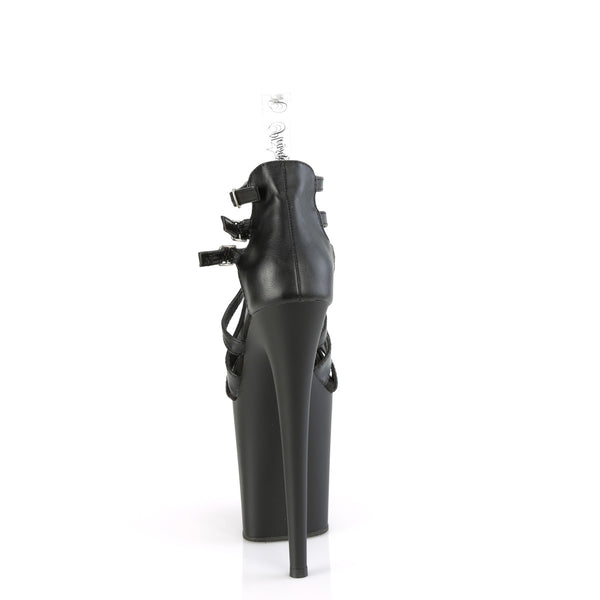 FLAMINGO-877 Plateau Sandaletten Schwarz Matt von Pleaser – Ansicht 4