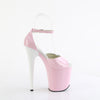 FLAMINGO-884 Plateau Sandaletten Rosa/Weiß von Pleaser – Ansicht 5