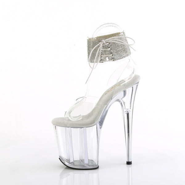 FLAMINGO-891-2RS Plateau Sandaletten Transparent | Pleaser