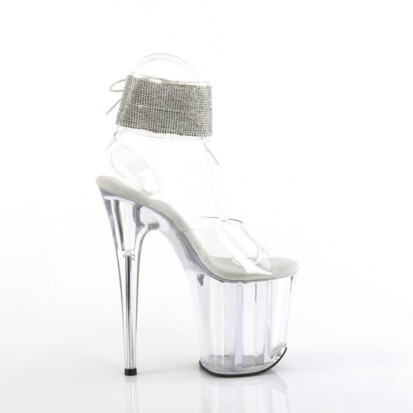 FLAMINGO-891-2RS Plateau Sandaletten Transparent | Pleaser