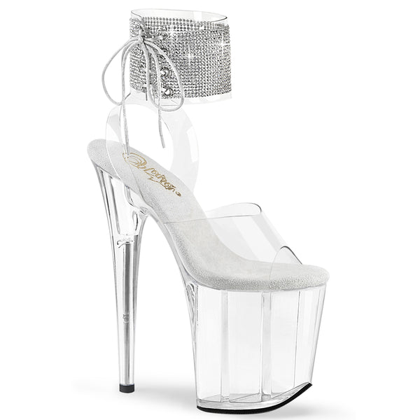 FLAMINGO-891-2RS Plateau Sandaletten Transparent | Pleaser