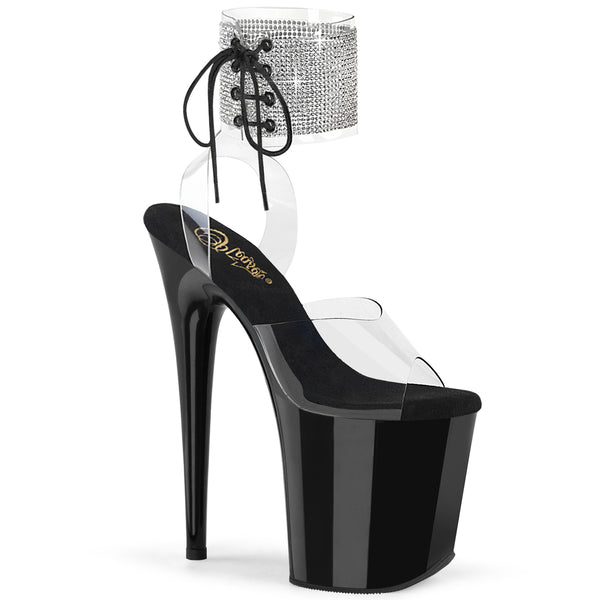 FLAMINGO-891-2RS Plateau Sandaletten Schwarz | Pleaser