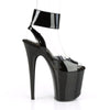 FLAMINGO-891 Plateau Sandaletten Lack Schwarz von Pleaser – Ansicht 5