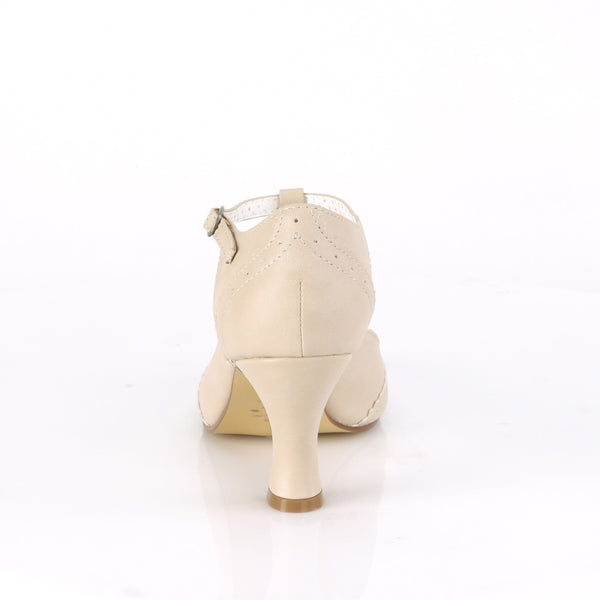 FLAPPER-26 Kitten Heel Pumps Creme von Funtasma – Ansicht 4