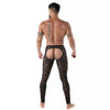 Schwarze Fluid Lace Open Legging im verführerischen Spitzen Design von TOF Paris – Ansicht 3