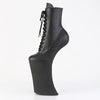 FORBIDDEN-1020 Plateau Pony Stiefeletten - Schwarz Matt von Pleaser – Ansicht 3