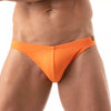 Herren Bikini-Slip mit vorgeformtem Komfort-Vordertasche, Orange | TOF Paris
