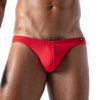 Herren Bikini-Slip mit vorgeformtem Komfort-Vordertasche, Rot | TOF Paris