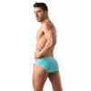 Herren Bikini-Slip mit vorgeformtem Komfort-Vordertasche, Türkis | TOF Paris