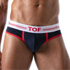 Herren Slip High-Cut - Baumwoll-Mix mit tiefem, gefüttertem Frontbereich, Marineblau | TOF Paris