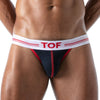 Jockstrap French - Bequemer Halt mit elastischem Jacquardbund, Marineblau | TOF Paris