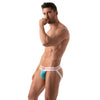 Jockstrap French - Bequemer Halt mit elastischem Jacquardbund, Türkis | TOF Paris