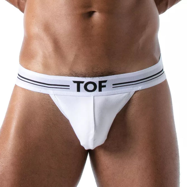 Weißer French Thong im klassischen Premium Schnitt von TOF Paris – Ansicht 2