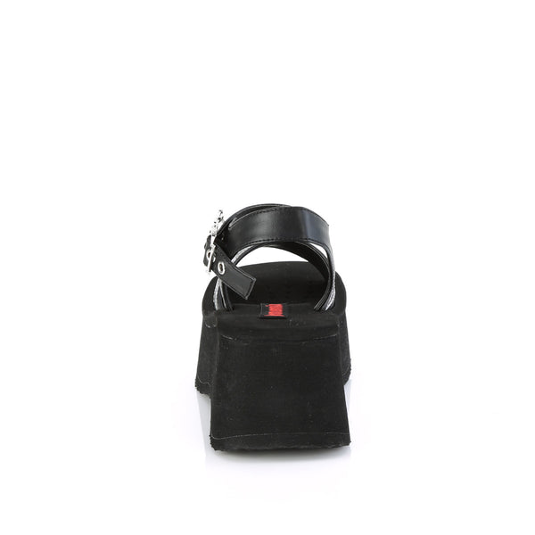 FUNN-10 Plateau Sandaletten Gothic Spinnennetz schwarz von DemoniaCult – Ansicht 4